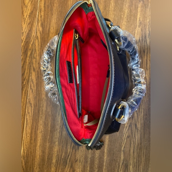 NWT Dooney & Bourke Black Tote Purse with Tassels - Picture 5 of 8